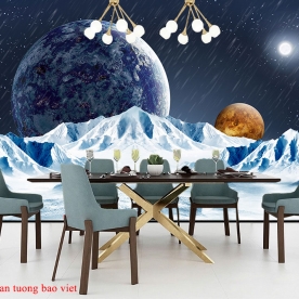 Giấy dán tường 3d galaxy c182