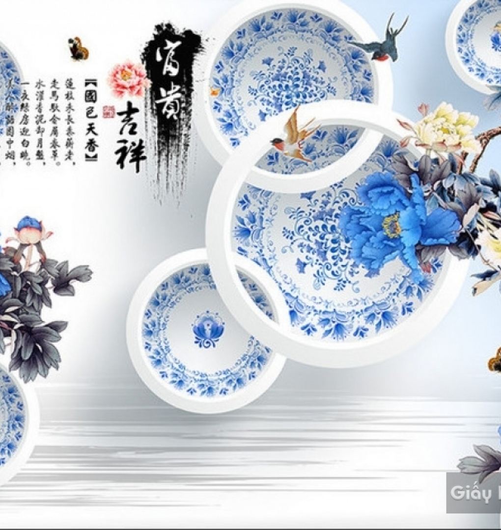 Giấy dán tường đẹp 3d 13579984