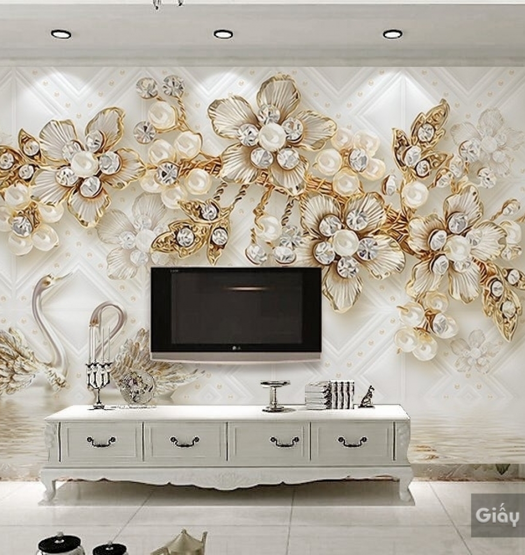 Giấy giấy dán tường đẹp 3D FL002