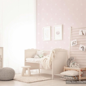 Giấy dán tường chấm bi hồng 70181-2m