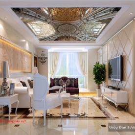 Giấy dán trần nhà phòng khách c121