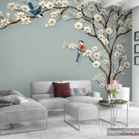 Giấy dán tường phòng khách 3d v163