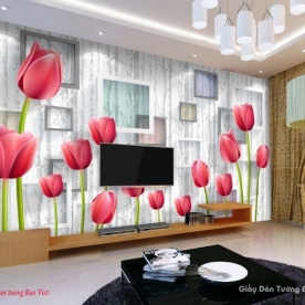 Giấy dán tường phòng khách 3d v268