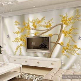 Giấy dán tường phòng khách D069