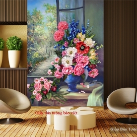 Giấy dán tường phòng khách đẹp K090