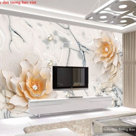 Giấy dán tường phòng khách fl162