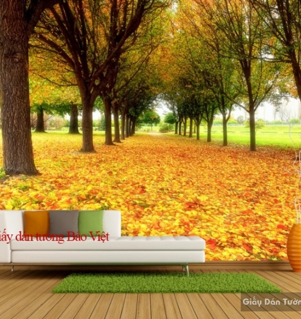 Giấy dán tường phòng khách mùa thu Tr145