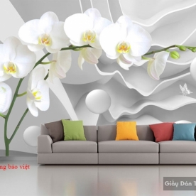 Giấy dán tường 3D cho phòng ngủ D010