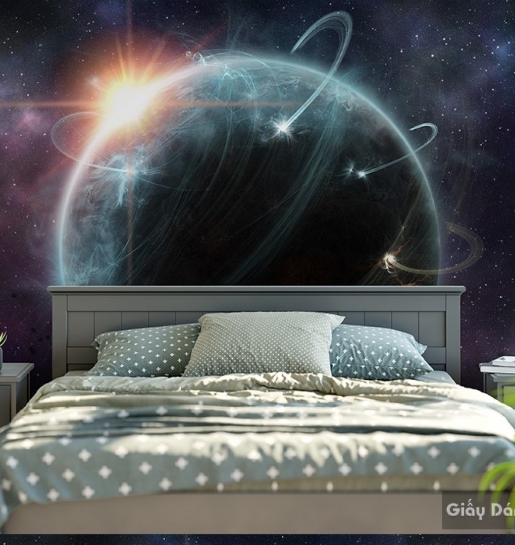 Giấy dán tường Galaxy cho phòng ngủ C024