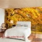 Giấy dán tường cho phòng ngủ màu vàng Tr133