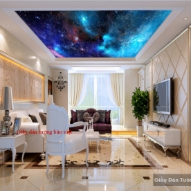Giấy dán tường galaxy cho phòng ngủ C080