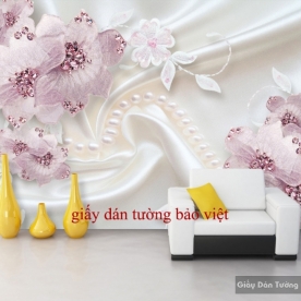 Giấy dán tường giả ngọc 3D cho phòng ngủ FL071