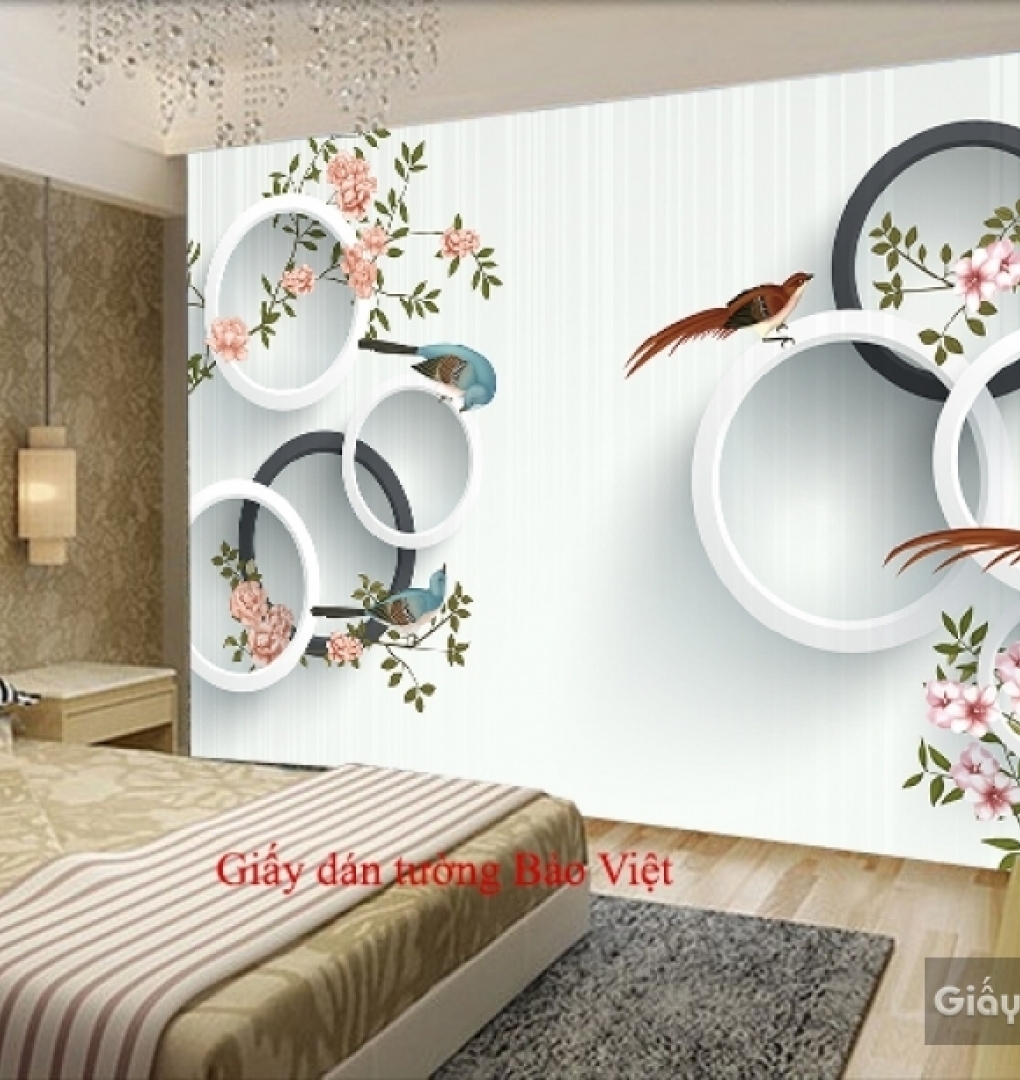 Giấy dán tường phòng ngủ 3D-052