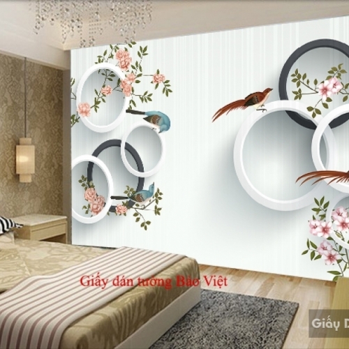 Giấy dán tường phòng ngủ 3D-052