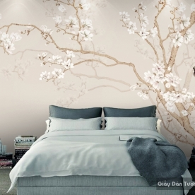 Giấy dán tường phòng ngủ 3D H076