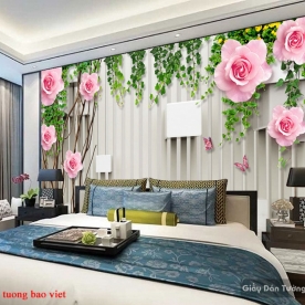 Giấy dán tường phòng ngủ 3d-137