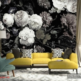 Giấy dán tường phòng ngủ 3d h171