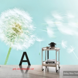 Giấy dán tường phòng ngủ màu xanh h176