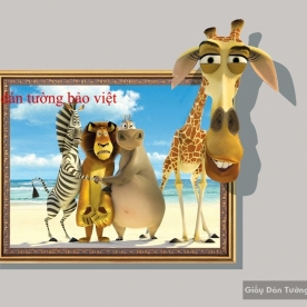 Giấy dán tường 3D phòng ngủ trẻ em Kid079
