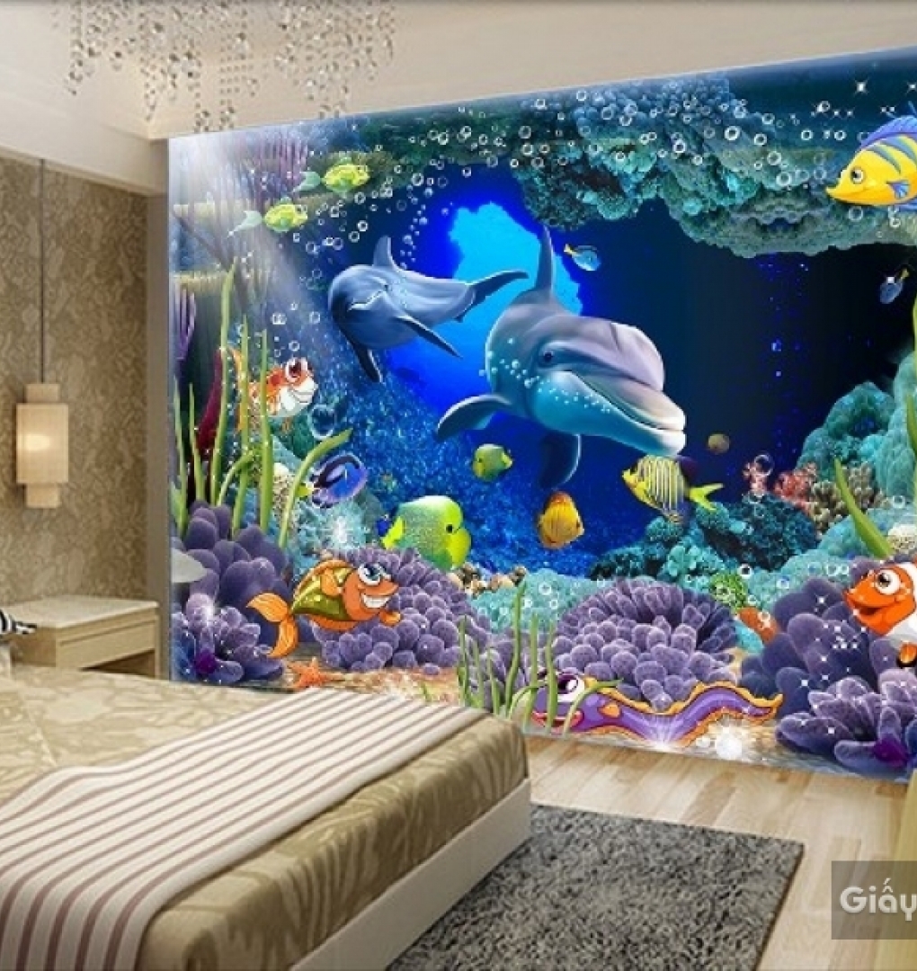Giấy dán tường 3d cho phòng trẻ em s183