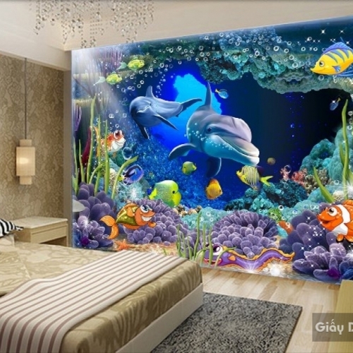 Giấy dán tường 3d cho phòng trẻ em s183