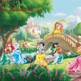 Giấy dán tường cho phòng bé gái Kid084