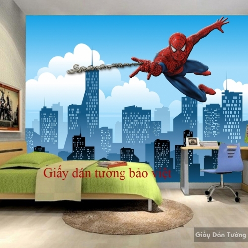 Giấy dán tường phòng ngủ trẻ em 3D Kid089