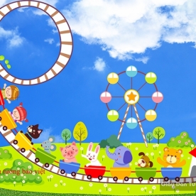 Giấy dán tường phòng ngủ trẻ em Kid075