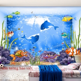 Giấy dán tường phòng trẻ em 3D K16513530