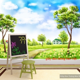 Giấy dán tường phòng trẻ em Kid075