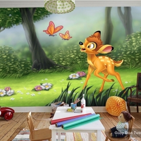 Giấy giấy dán tường phòng trẻ em 3D kid037