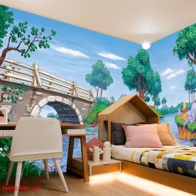 Giấy dán tường trẻ em panorama kid235