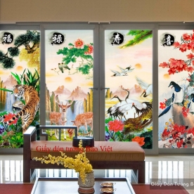 Dán kính phong thủy đẹp K062