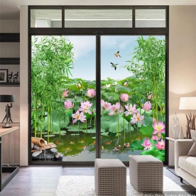 Decal dán kính 3d 2 mặt K251