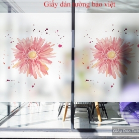 Decal dán kính mờ K008