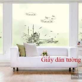 Decal dán kính mờ K015