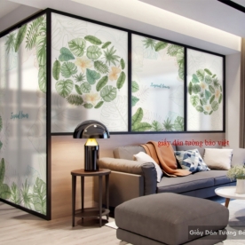 Decal dán kính mờ K023