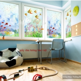 Decal dán kính mờ K033