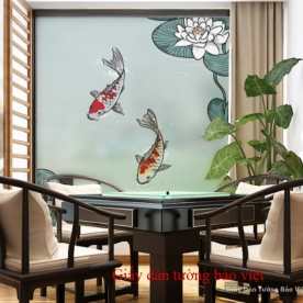 Decal dán kính mờ K034