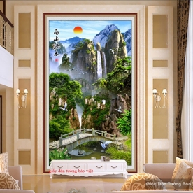 Decal dán kính phong thủy D061