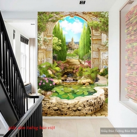 Tranh dán kính 3d k154