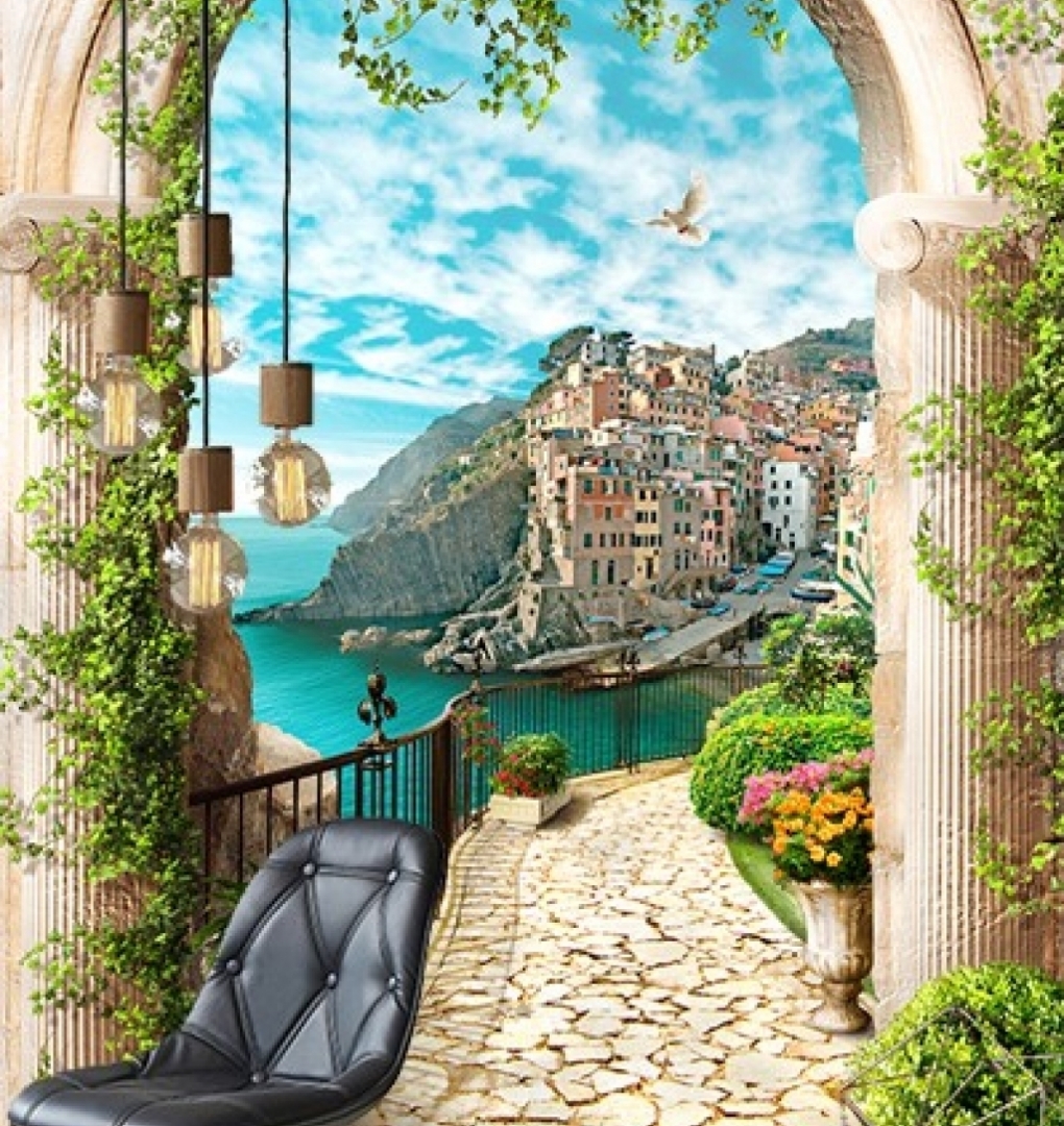 Tranh dán kính 3d k184