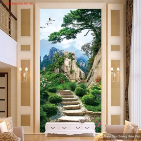 Tranh dán kính 3d phong thủy k190