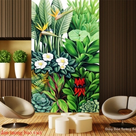 Tranh dán kính 3d tropical k228