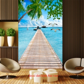 Decal dán kính 3d 2 mặt k295