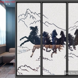 Decal dán kính mờ nghệ thuật art015