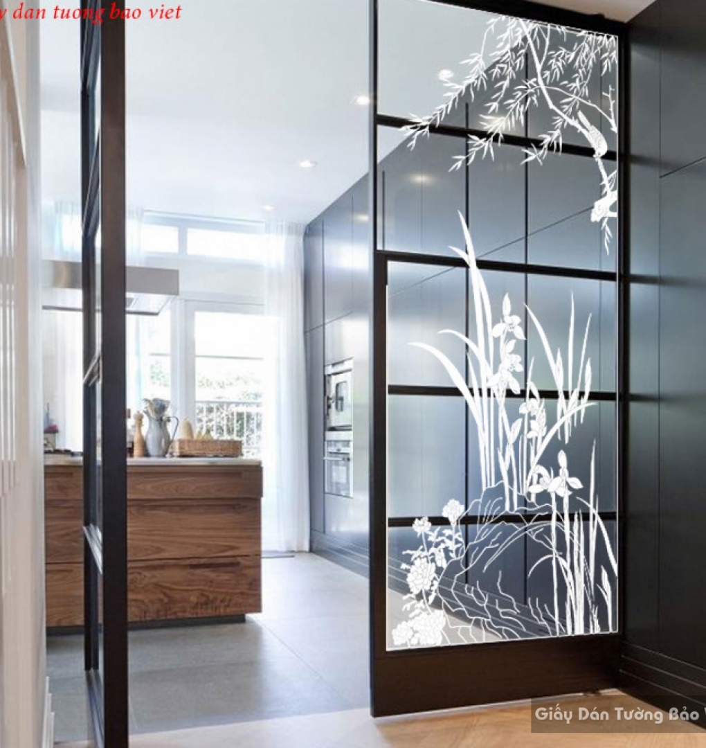 Decal dán kính nghệ thuật glasses003