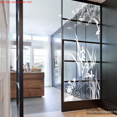 Decal dán kính nghệ thuật glasses003