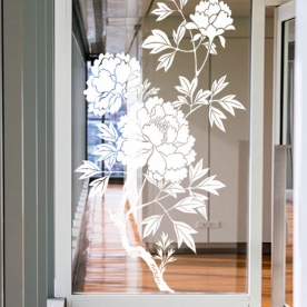 Decal dán kính nghệ thuật glasses005