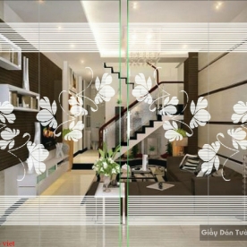 Decal dán kính nghệ thuật glasses006